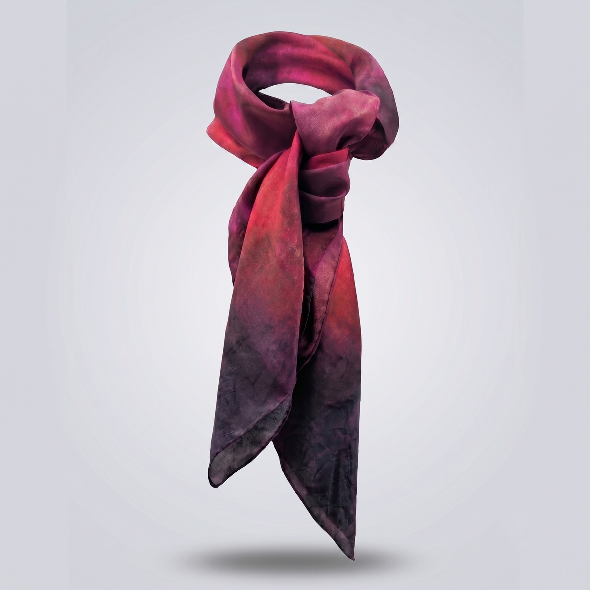 B108 Ember Square Silk Scarf | Resonant Bloom Edition