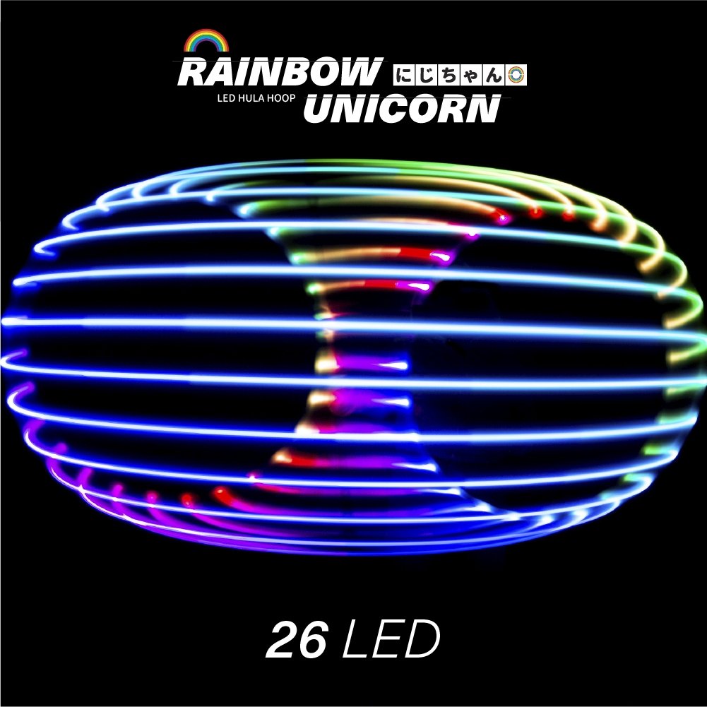 Rainbow Unicorn LED Hula Hoop - Hoop Empire