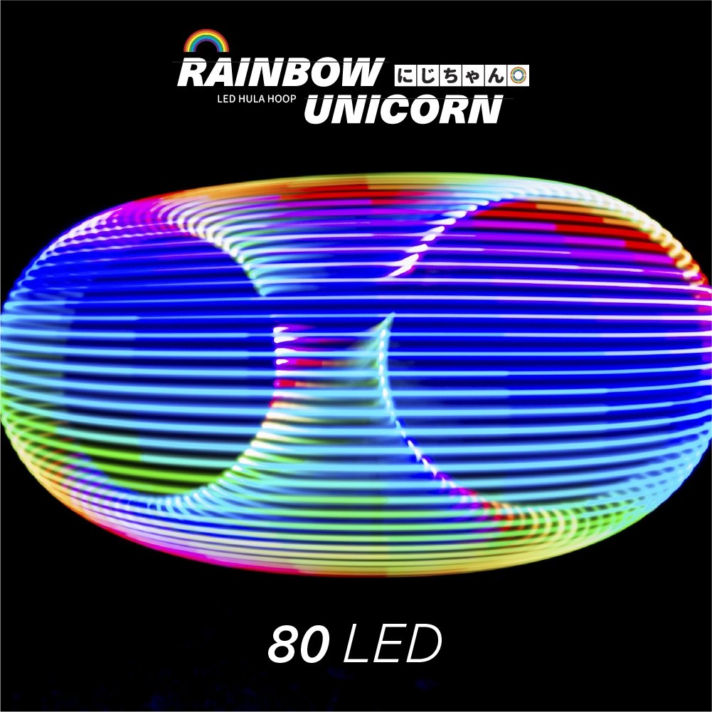 Rainbow Unicorn LED Hula Hoop - Hoop Empire